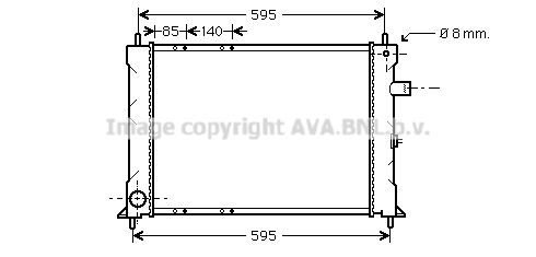 AVA QUALITY COOLING Радиатор, охлаждение двигателя AU2155